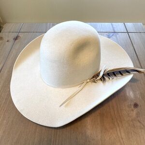 Warbonnet Hatworks Savanna 7s “Bingham” Style Felt Cowboy Hat - Bone - Sz 7 1/8